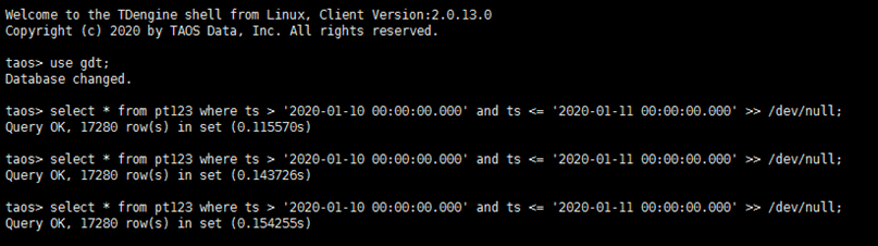 具體結果
TDengine Database