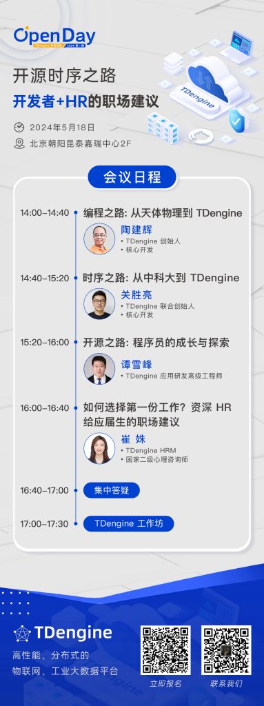 TDengine Open Day:探索開(kāi)源數(shù)據(jù)庫(kù)的未來(lái)與職業(yè)發(fā)展 - TDengine Database 時(shí)序數(shù)據(jù)庫(kù) TDengine Open Day:探索開(kāi)源數(shù)據(jù)庫(kù)的未來(lái)與職業(yè)發(fā)展 - TDengine Database 時(shí)序數(shù)據(jù)庫(kù)